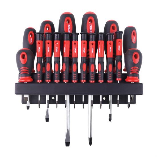 Amio Screwdriver set with hanger CR-V, 18 pcs