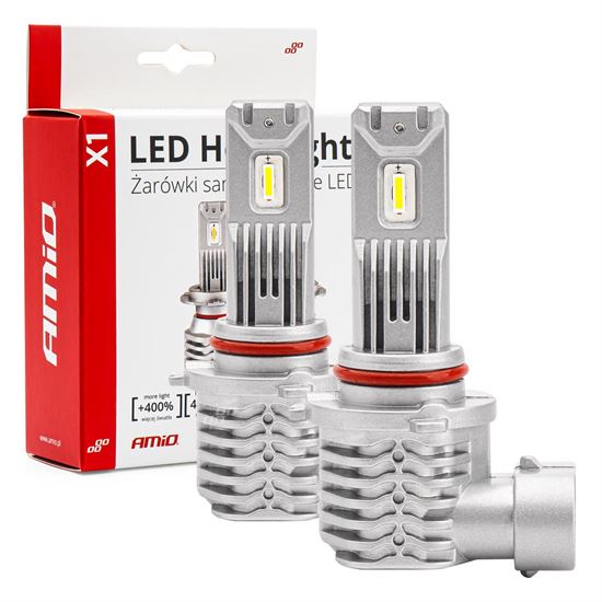 Λάμπες LED Σετ AMIO HΒ4 9006 10-16V 40W 6.500K 4400lm (Με Ψύκτρα) X1 2ΤΕΜ.