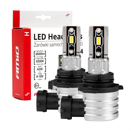 AMIO LED HΒ4 H-SERIES 9>18V 42W 6500K 3600lm +200% CSP LED 2 TEM.