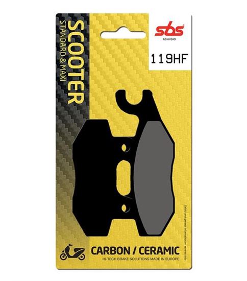 Τακάκια μοτοσυκλετών SBS 119HF SFA197 SCOOTER 50-125CCM