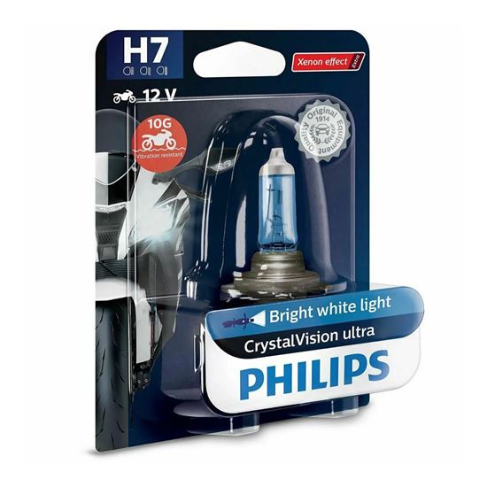 Λάμπα Philips H7 12V 55W Crystal Vision Ultra Moto 10G