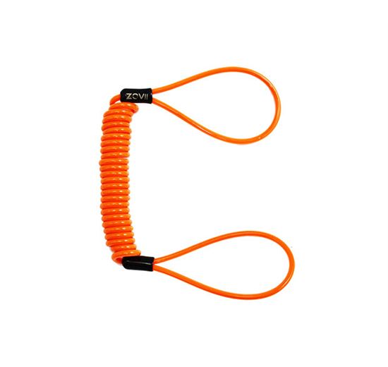 Disc lock reminder cable orange fluo