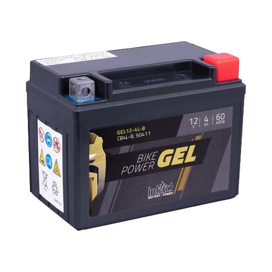 Μπαταρία Intact Bike-Power GEL YB4L-B 12V, 4Ah, 60A