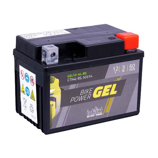 Μπαταρία Intact CTX4L-BS ( YTX4L-BS ) 12V, 3Ah, 60A GEL12-4L-BS