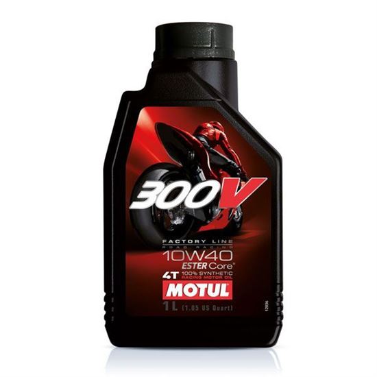 Λάδι κινητήρα μοτοσυκλέτας συνθετικό MOTUL 300V 10W-40 1λτ.