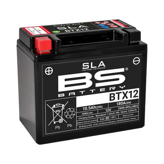 Honda BS Battery SLA BTX12 10.5Ah