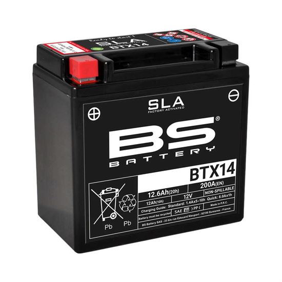 Μπαταρία Μοτοσυκλέτας Honda BS SLA BTX14 12.6Ah