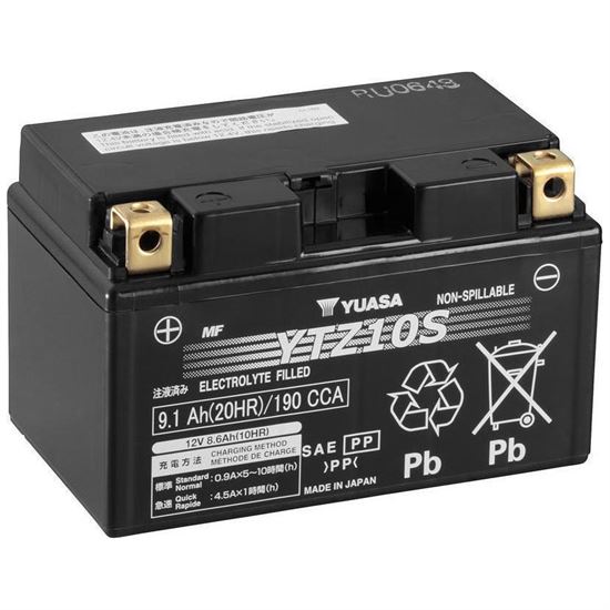 HONDA Battery YTZ10S by Yuasa Japan 9.1 Ah