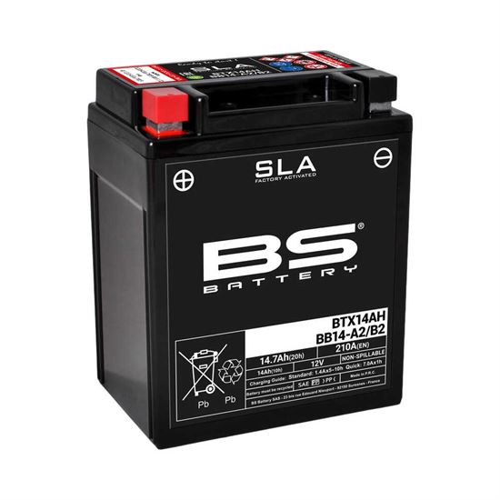Honda BS Battery Motorcycle Battery SLA BTX14AH / BB14-A2/B2