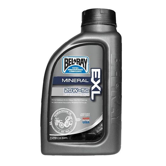 Oil for motorcycle (mineral) BEL RAY 99100 EXL 20W-50 MA2 1lt
