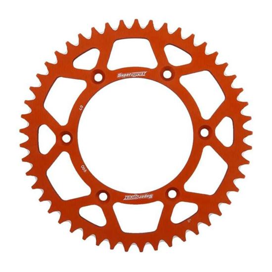 Rear Sprocket Supersprox Aluminium Orange 52T