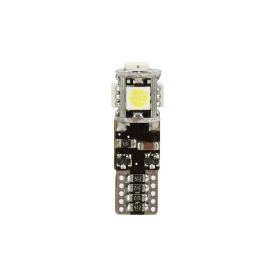 Λάμπα LED Λευκό T10 W5W 12/30V W2,1x9,5d 80lm 5SMD (Καρφωτό-Τριπλοεστιακό- CAN-BUS) 10ΤΕΜ.