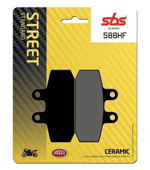 Τακάκια μοτοσυκλετών SBS 588HF FA256 STD FR/RR