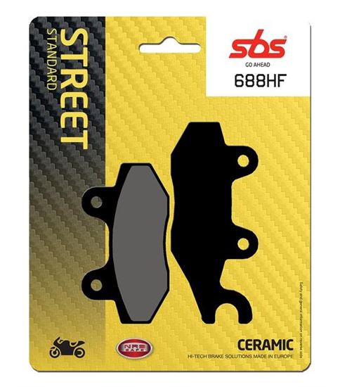 Τακάκια μοτοσυκλετών SBS 688HF FA197 STD FR/RR TARGET125