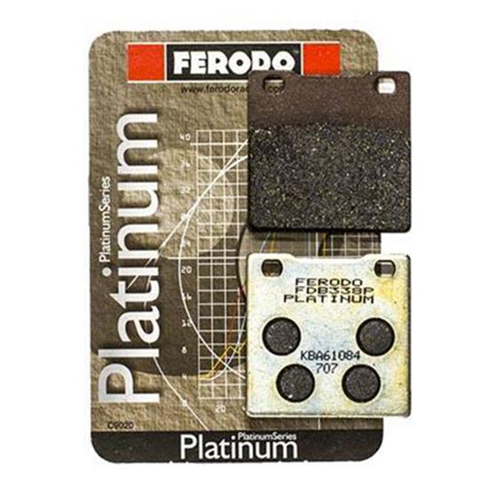 Ferodo Platinum Brake Pads Suzuki GSX-R 600 96-03