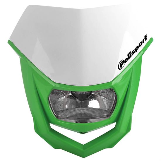 Polisport Halo Headlight Green-White