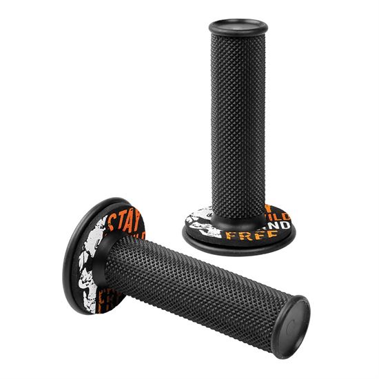 Lampa Donut Off-Road Grips Universal Black-Orange 22MM+25MM 12CM