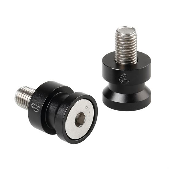 Lampa Bobbins for forked stands - 10x1,25 mm - Black/Silver