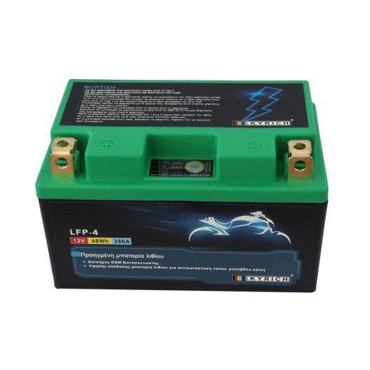 Μπαταρία Λιθίου Μοτοσυκλέτας SKYRICH LFP-4 (HTX12/14-BS - HTZ10/12/14 - HT12A-BS) 240CA