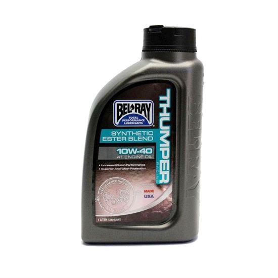 Oil for motorcycle synthetic BEL RAY 99520 THUMPER racing 10W-40 MA2 1L