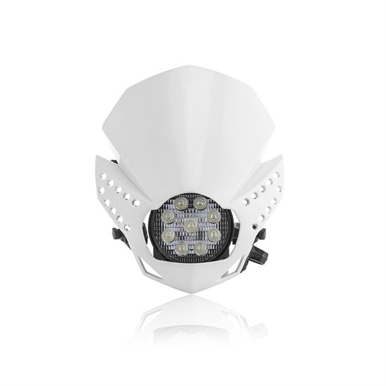 Acerbis Fulmine Led Μάσκα Φανάρι Άσπρο