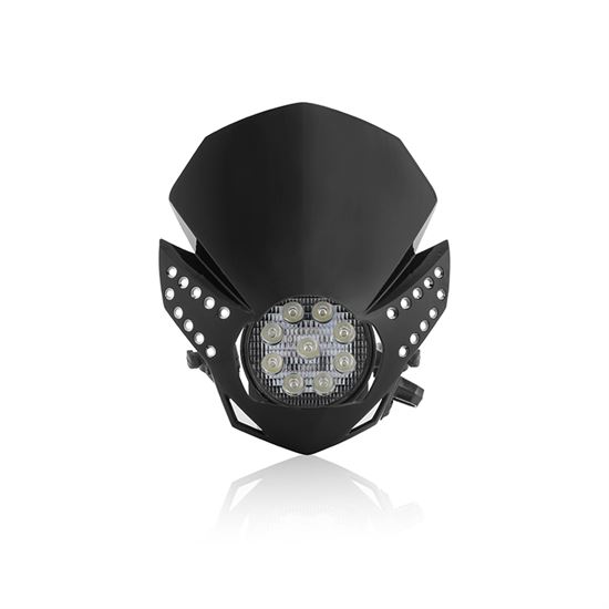 Acerbis Fulmine Led Μάσκα Φανάρι Μαύρο