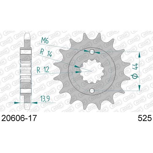 AFAM Front Sprocket Africa Twin 750 17T