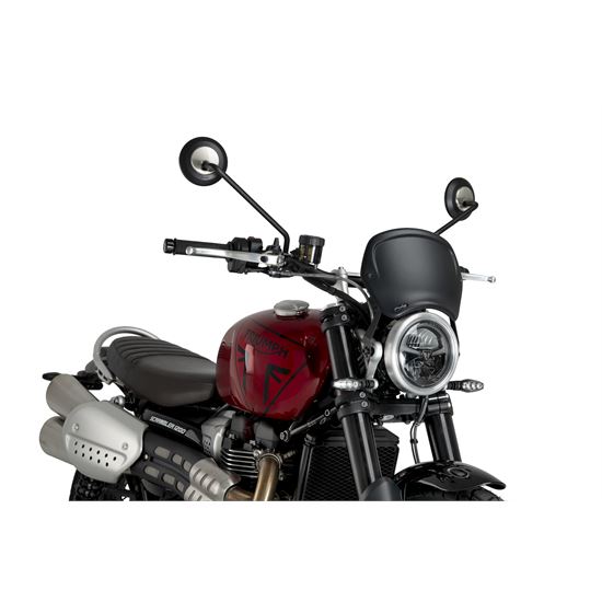 Puig Μπροστινή Μάσκα Matt Black για Triumph Scrambler 1200 X (2024-2025)