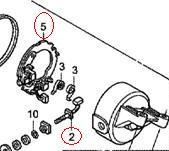 Brush holder kit (2pcs) SUZUKI & HONDA