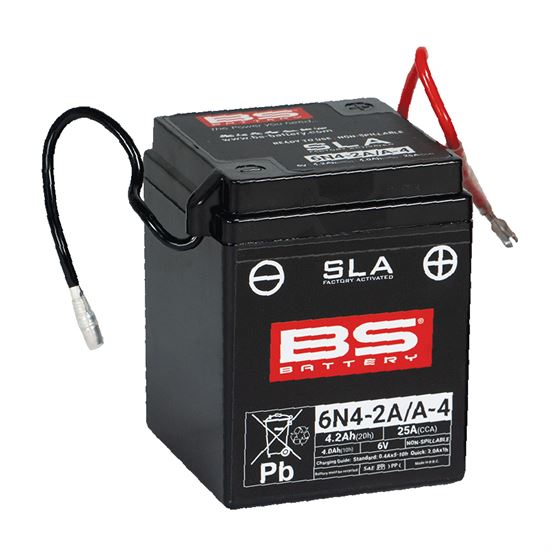 Μπαταρία Μοτοσυκλέτας 6V SLA BS Battery 6N4-2A-4/A-4 SLA