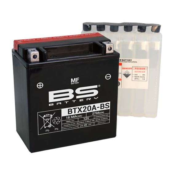 BS Battery BTX20ABS (YTX20A-BS) 18.9 Ah