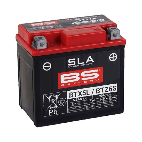 BS Battery BTX5L/BTZ6S(YTX5L-BS) SLA