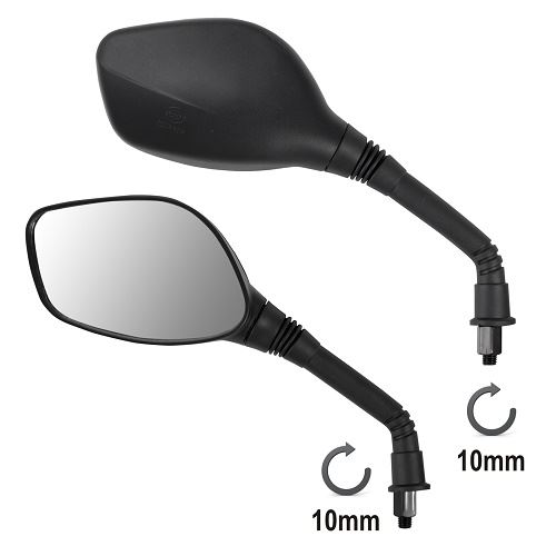Καθρέπτες Τιμονιού A-Pro SR4817 Μαύροι (Σπείρωμα M10)