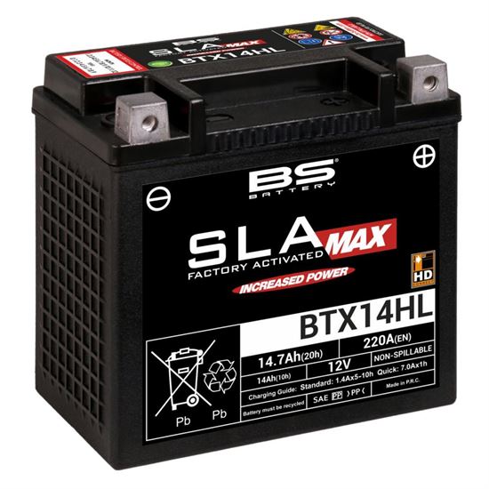 Μπαταρία BS Battery SLA Max BTX14HL HARLEY 14.7 Ah  220CCA
