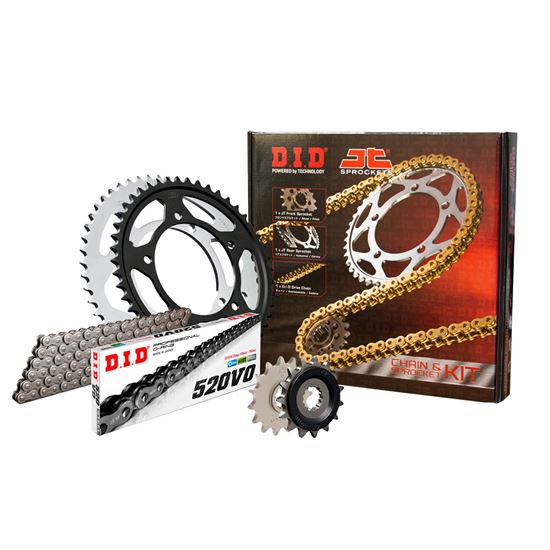 Σετ Γρανάζια-Αλυσίδα κινήσεως DID-JT για Kawasaki KLX 250 D-Tracker - Μαύρη Αλυσίδα O `ring (V)