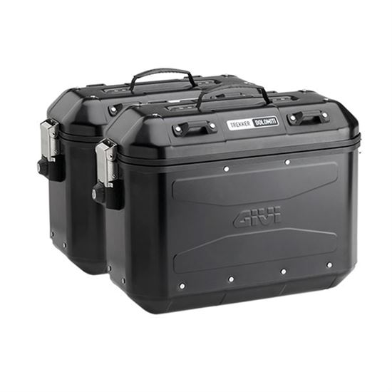 Σετ Πλαϊνές Βαλίτσες Αλουμινίου Givi DLMK36BPACK2 36lt Μαύρες