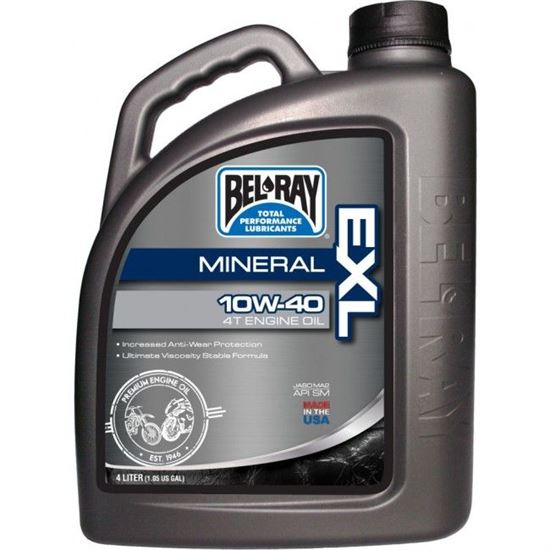 Oil for motorcycle (mineral) BEL RAY 99090 EXL 10W-40 MA2 4lt