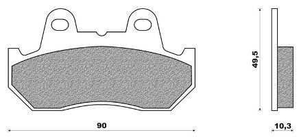 Front Disk Pad Transalp XL 600V (88-93)