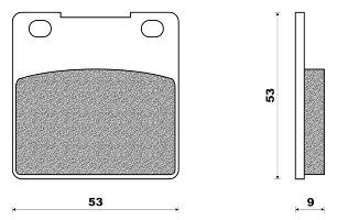 Disk Pad Organic ZX 12R 1200 NINJA (04-06)