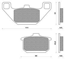 Brake Pads KAWASAKI VN 800 (95-98)