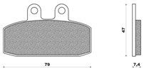 Set Pads Front NEWFREN FD091 HONDA XL 125 R