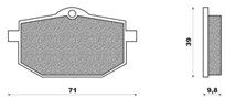 Set Pads Front NEWFREN FD097 YAMAHA XTZ 600 TENERE 85-90)