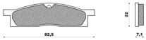 Set Pads Metallic Front NEWFREN FD102S2 YAMAHA YZ 80 (86-01)