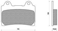 Σετ τακάκια φρένου TDM 850 (91-95)