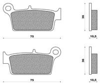 Metallic Disk PAD XR 650 R (99)