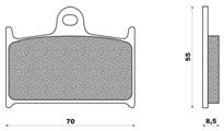 Organic Front Disk Pad GSX R 750 (88-93)