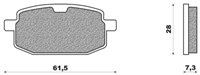 Set Pads Front NEWFREN FD175BA YAMAHA JOG 50 (93-)