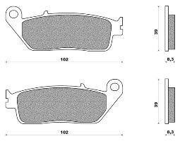 Front Disk Pad HONDA - Transalp XL 600V (89-96)