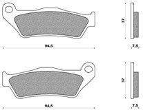 Set Pads NEWFREN FD186BE NEXUS 500 (03)