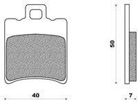 Set Pads Front NEWFREN FD196BE HONDA SH 100 (97)